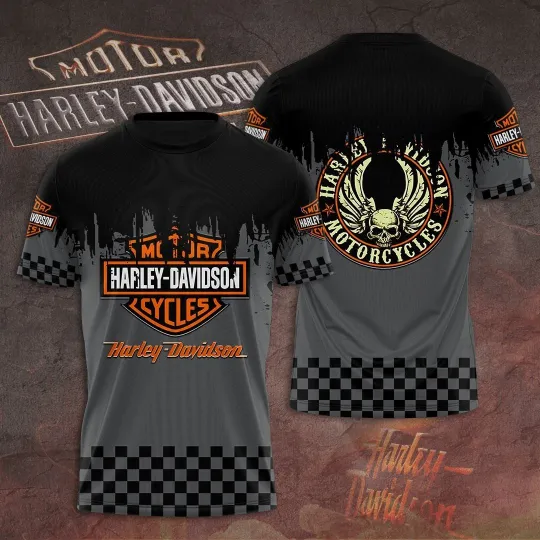 Discover H davidson Motorcycle 3D Printed Unisex T-Shirt for Men Women