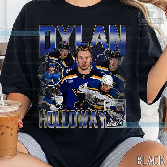 Discover Vintage Dylan Holloway shirt, Dylan Holloway Tee, Comfort colors Dylan Holloway Tee, Bootleg Rap tee, St. Louis Youth Hockey Tee