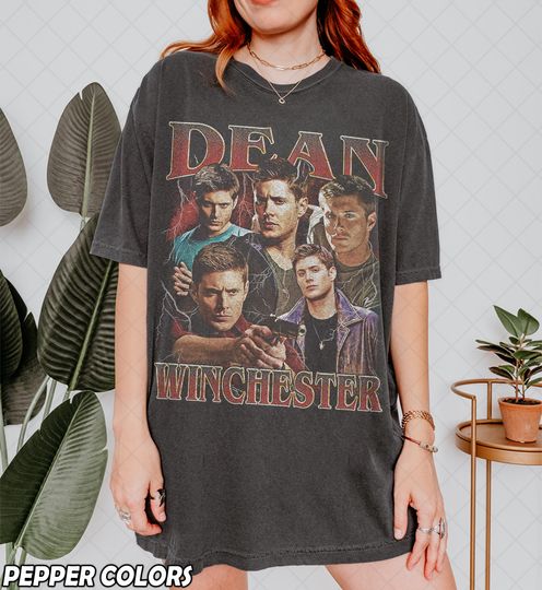 Discover Vintage Dean Winchester Shirt, Supernatural Dean Winchester Bootleg Comfort Colors Tee Graphic T-Shirt,Gift For Women and Man Unisex T-Shirt