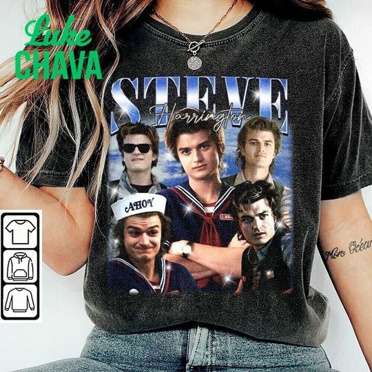 Discover Vintage Steve Harrington Shirt, Vintage 90s Movie Shirt, Retro Movie Tee, Gift For Fans