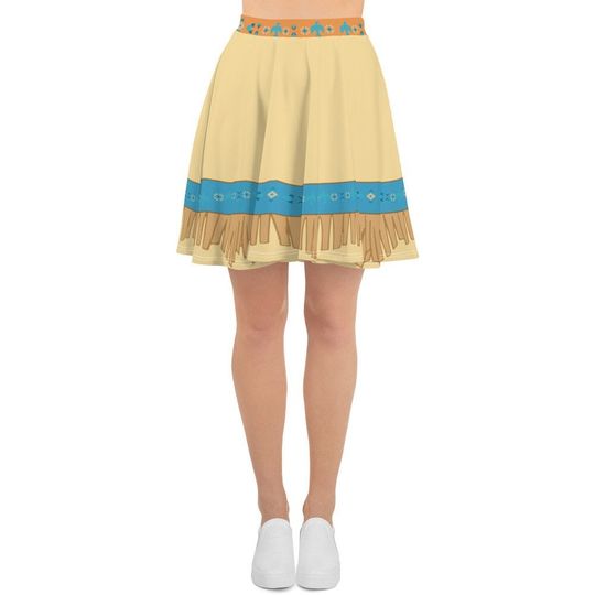Discover Pocahontas Princess Running Costume Skater Skirt
