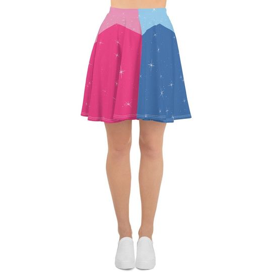 Discover Pink and Blue! Sleeping Beauty Running Costume Skater Skirt