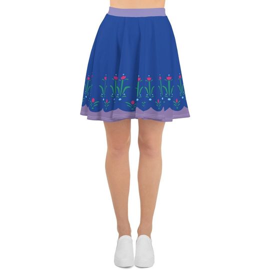 Discover Anna Frozen Inspired Princess Running Costume Skater Skirt
