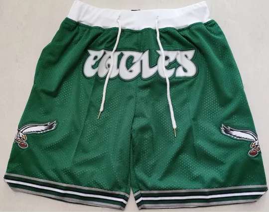 Discover Pockets stitched football Basketball Shorts Size:S-3XL with Philadelphia Football