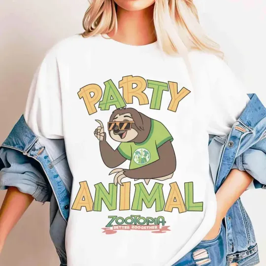 Chemise Party Animal Priscilla Zootopia T-Shirt, Gift For Friends, Kids