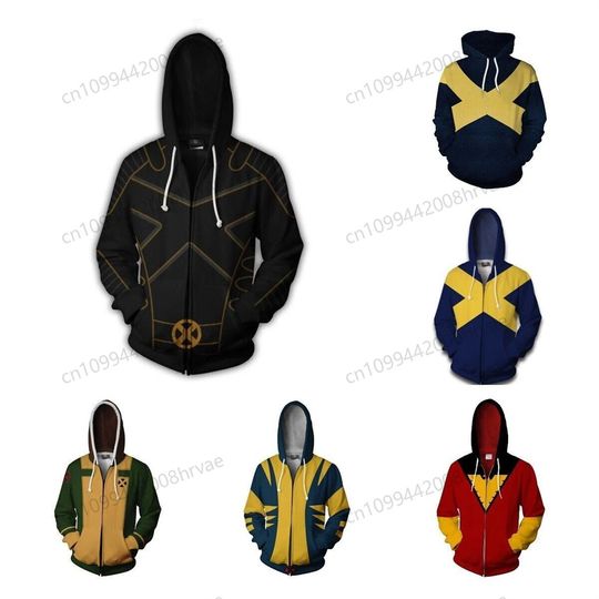 X-Men Wolverine James Howlett 3D Hoodie Cosplay Superhero Sweatshirt Adult Sweatshirt Zipper Jacket 2025
