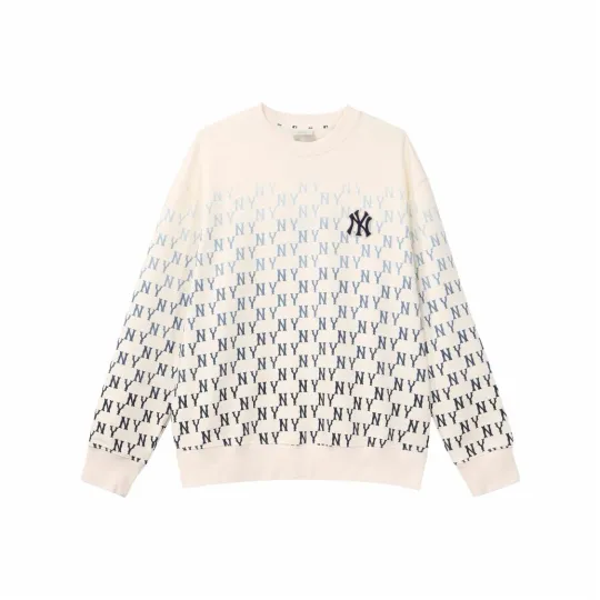 Discover MLB Classic Gradient Letter Print All-Over Crewneck Sweatshirt Unisex