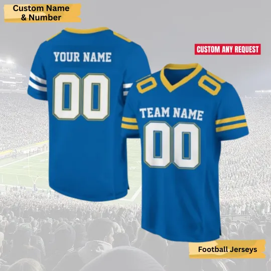 Discover Custom  Football Jersey, Personalized Name & Number, Team & Couple Gift