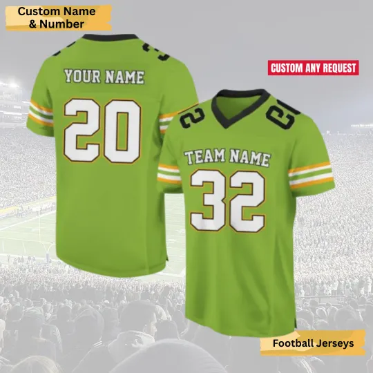 Discover Custom Team Name  Football Jersey Matching For Fans