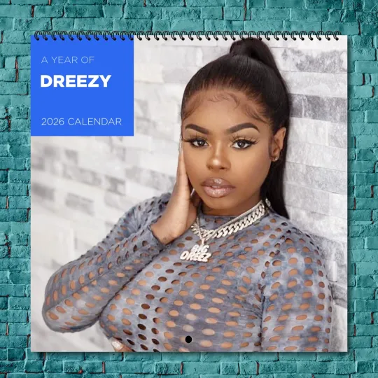 Discover Dreezy 2026 Wall Calendar 12-Month Celebrity Photo Calendar