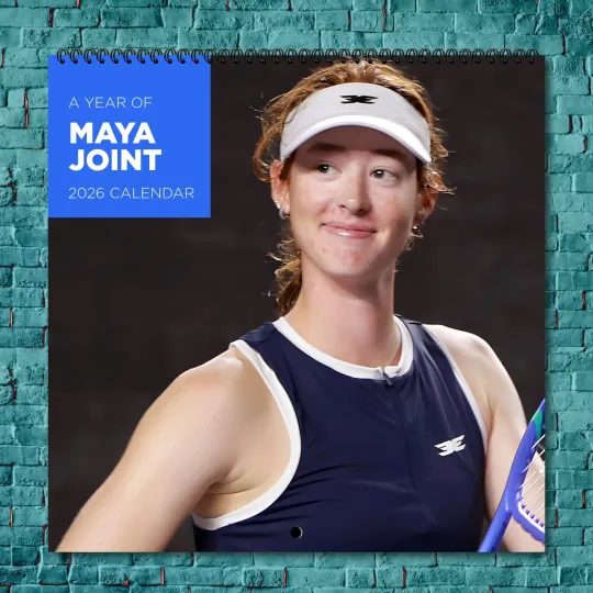 Discover Maya Joint 2026 Wall Calendar, 12-Month Tennis Star Gift for Fans