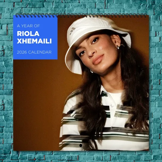 Discover Riola Xhemaili 2026 Wall Calendar 12-Month Celebrity Calendar Fan Gift