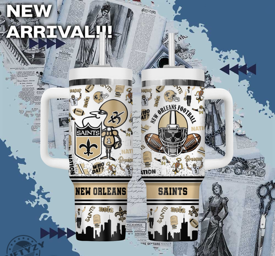 New Orleans Saints football Football Tumbler