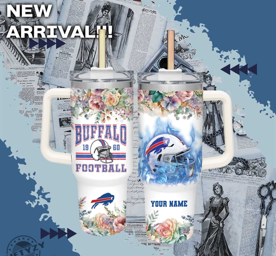football Buffalo Bills America Football Custom Name Tumbler