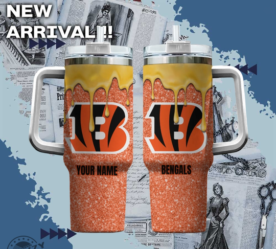 football Cincinnati Bengals America Football Custom Name Tumbler
