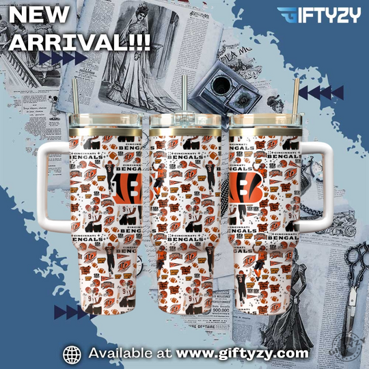 football Cincinnati Bengals V3 Cup Tumbler With Handle