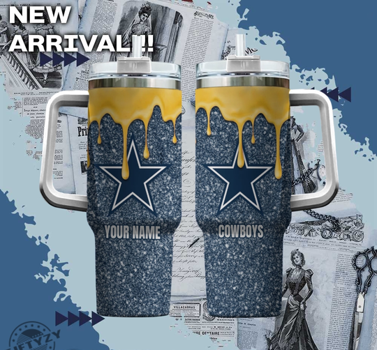 football Dallas Cowboys America Football Custom Name Tumbler