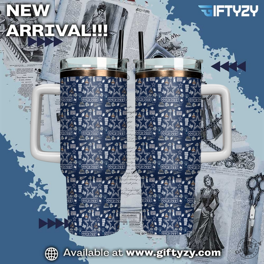football Dallas Cowboys V4 Cup Tumbler With Handle