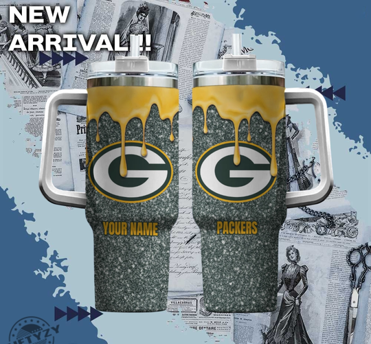football Green Bay Packers America Football Custom Name Tumbler