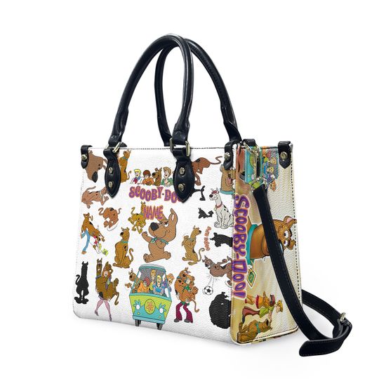 Scooby Doo Icons Leather Bag, Anniversary Scooby Handbag, Disney Leatherr Handbag, Shoulder Handbag, Gift For Disney Fans