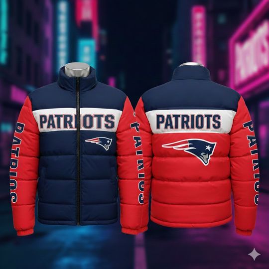 NewEL Football Puffer Jacket For Men, Gift For Dad