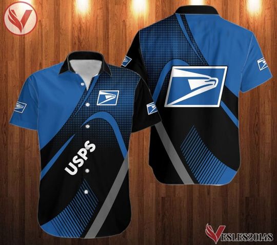 Postal Service Hawaiian Button Shirt, Summer Aloha For Adult Kids