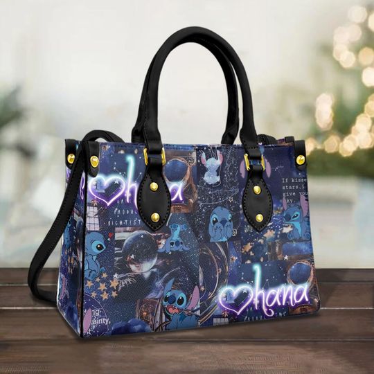 Personalized Stitch Leather Handbag, Stitch Handbag, Shoulder Bag, Crossbody Bag, Top Handle Bag, Vintage Bag, Gift For Mom