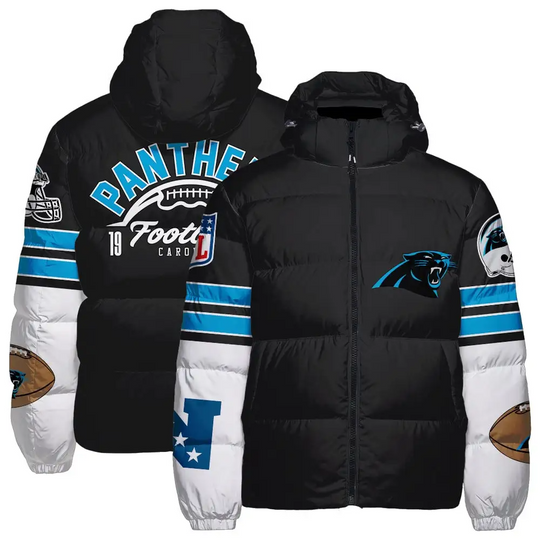 Carolina Panthers Hooded Puffer Jacket