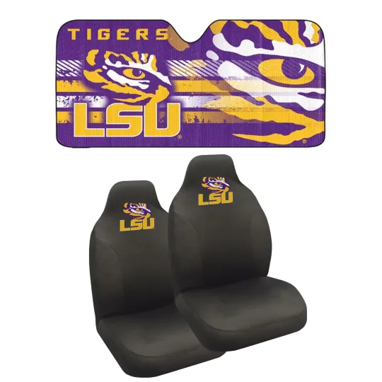 Discover LSU TIGERS Windshield Folding Sun Shade