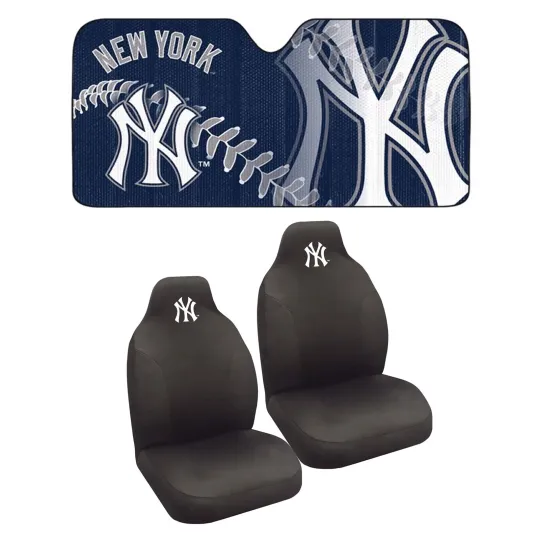 Discover NEW YORK YANKEES Windshield Folding Sun Shade