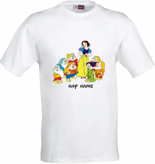 Discover Personalised Snow White & The Seven Dwarfs Funny Full Color Sublimation T-Shirt