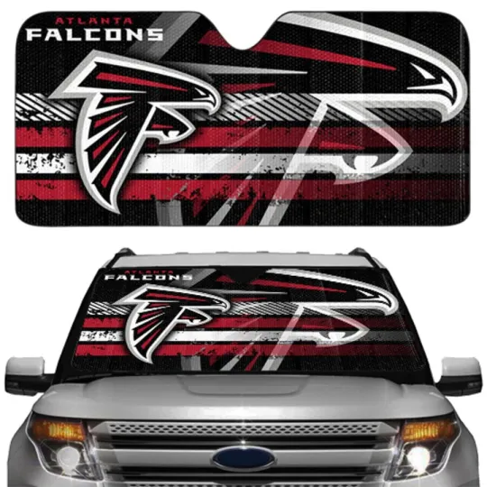 Discover Atlanta Football Car Truck SUV Van Windshield Folding SunShade