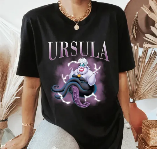 Discover Disney Villains Ursula 90s Portrait T-SHIRT UNISEX1