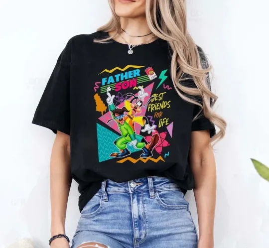 Discover Disney A Goofy Movie Best Friend For Life Retro Shirt, Goofy And Max T-Shirt
