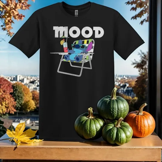 Discover Disney Mood Disney Stitch Summer  Happy T-shirt Men Women Unisex