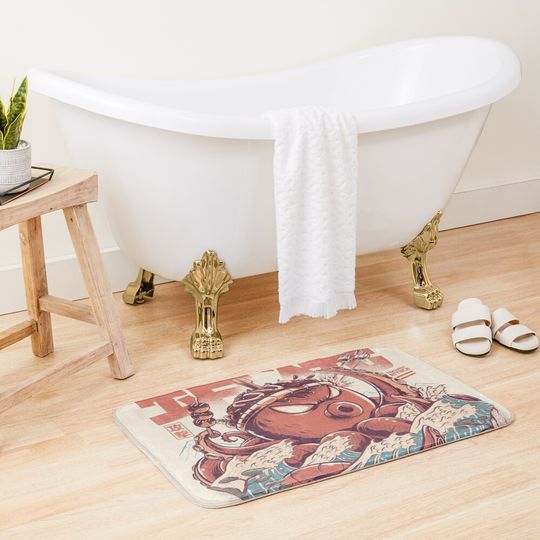 Discover Takoyaki Attack Bath Mat