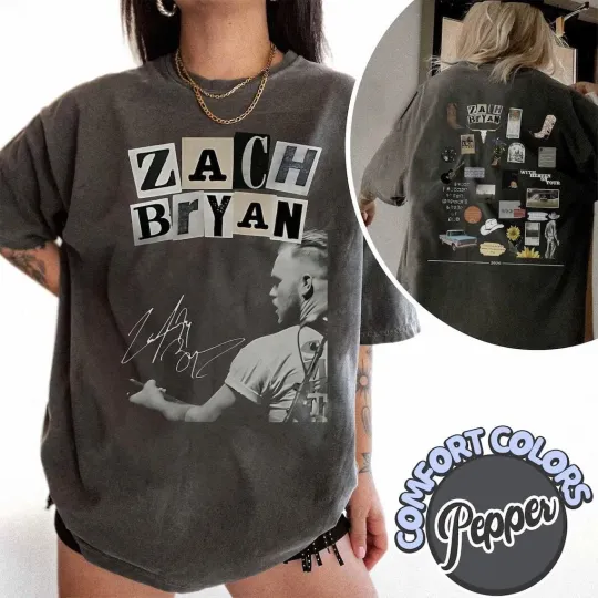 Discover Zach Quittin Time 2026 Tour New Trendy Graphic Custom Shirt For Men Women