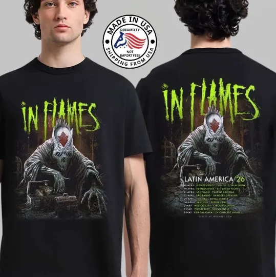 Discover In Flames Latin America 2026 Tour Concert Fan gifts T-Shirt