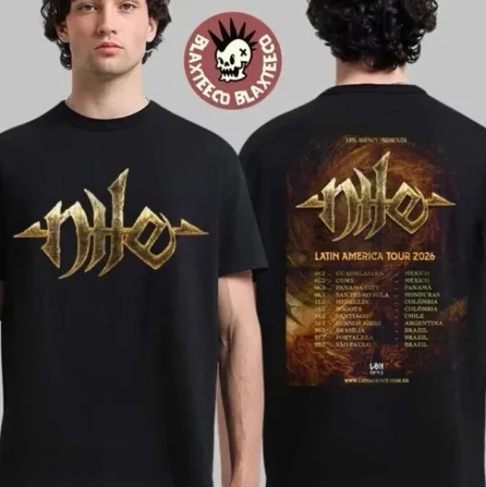 Discover Nile Latin America Tour 2026 Schedule Dates Two Sided T-Shirt