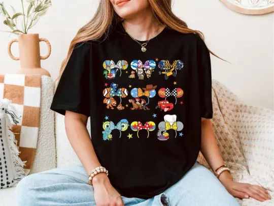 Discover Disney Pixar Bow Shirt, Toy Story, Inside Out T-Shirt