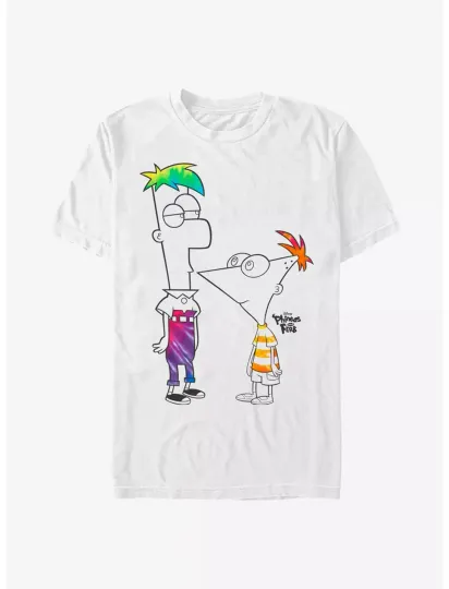 Disney Phineas And Ferb Boys Of Tie Dye T-Shirt for Men, Women