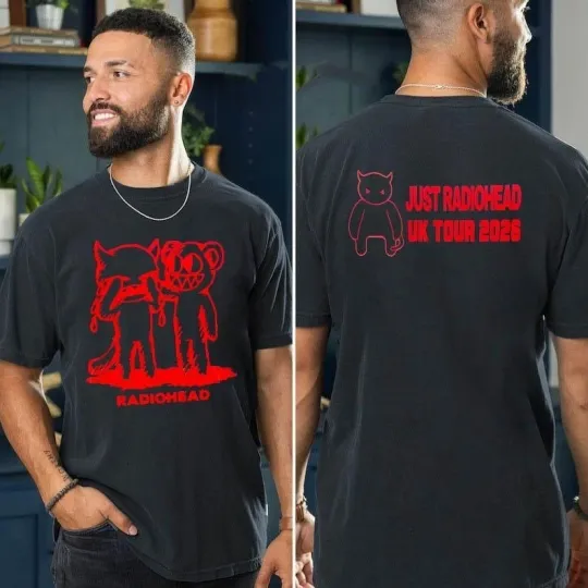 Just Radiohead UK Tour 2026 two sided shirt Two Side