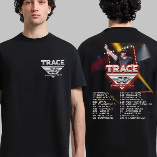 Discover Trace Adkins 30th Anniversary Tour 2026 T-Shirt