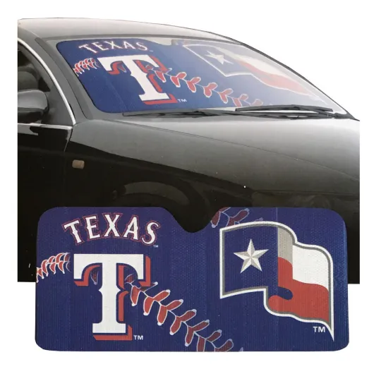 Texas Rangers Car Truck Windshield Folding Sun Shade, Only Sun shade