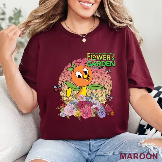 Discover Disney Epcot Orange Bird T-Shirt for Men, Women