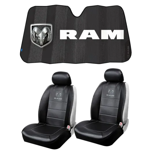 Discover RAM ELITE LOGO Car Windshield Sunshade, Only Sun shade