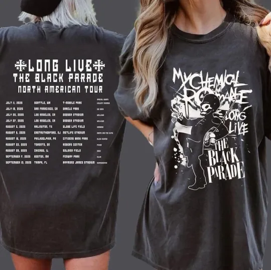 My Chemical Romance Long Live The Black Parade North American Tour 2026 T-shirt