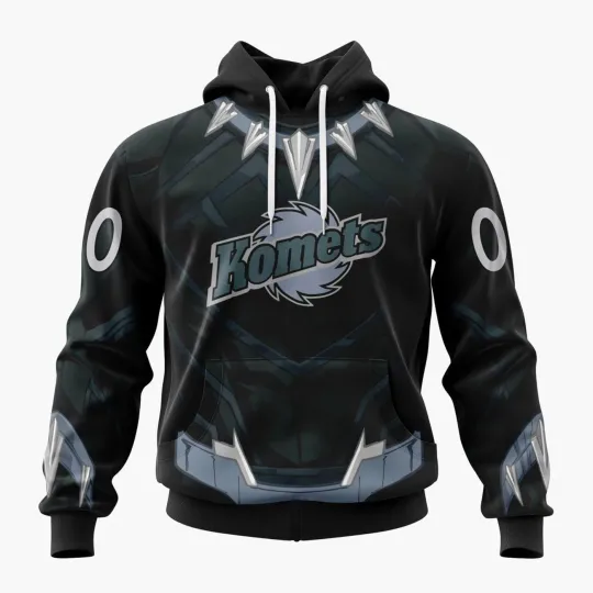 Personalized Fort Wayne Komets Hoodie Special Black Panther