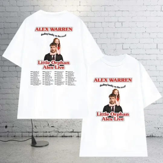 Discover Alex Warren Little Orphan Alex Live Tour 2026 Unisex T-shirt