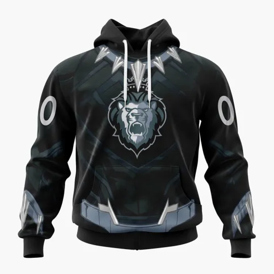 Personalized Reading Royals Hoodie Special Black Panther